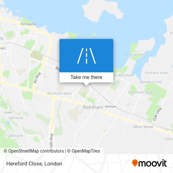 Hereford Close map