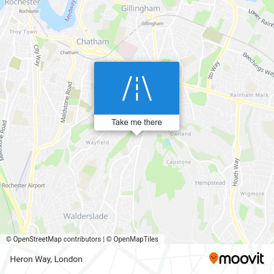 Heron Way map