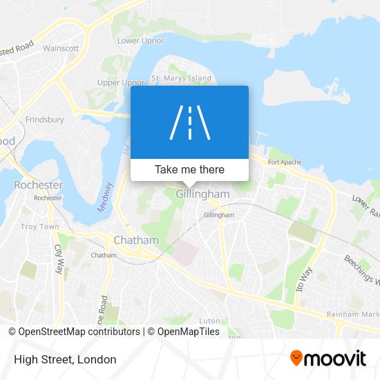 High Street map