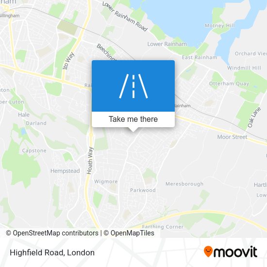 Highfield Road map