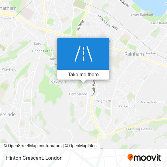 Hinton Crescent map