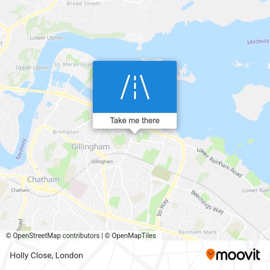 Holly Close map