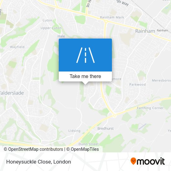 Honeysuckle Close map