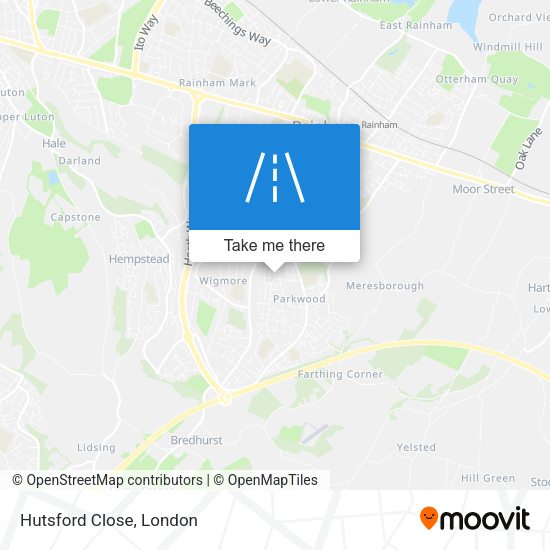 Hutsford Close map