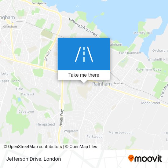 Jefferson Drive map
