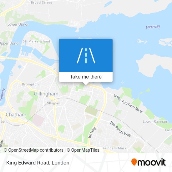 King Edward Road map