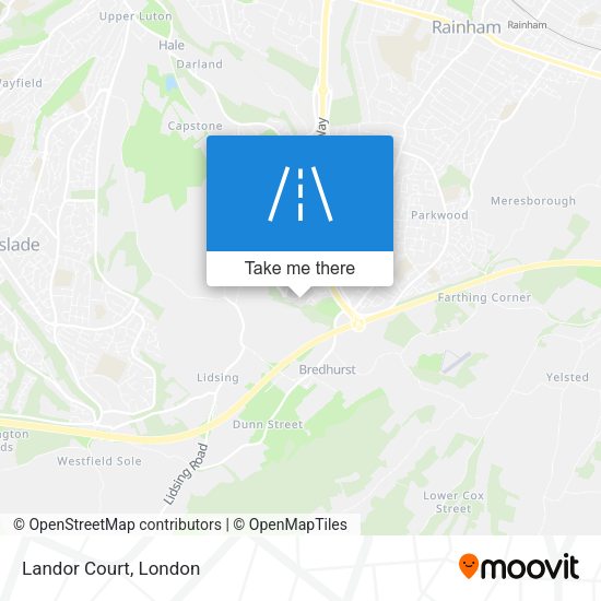 Landor Court map