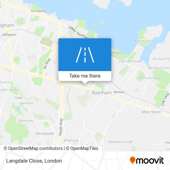 Langdale Close map