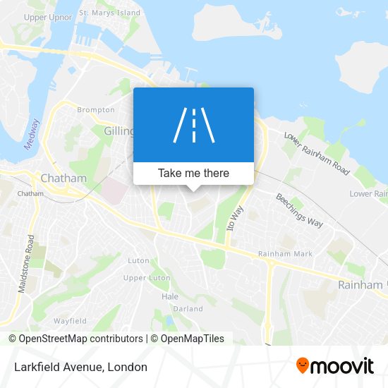 Larkfield Avenue map