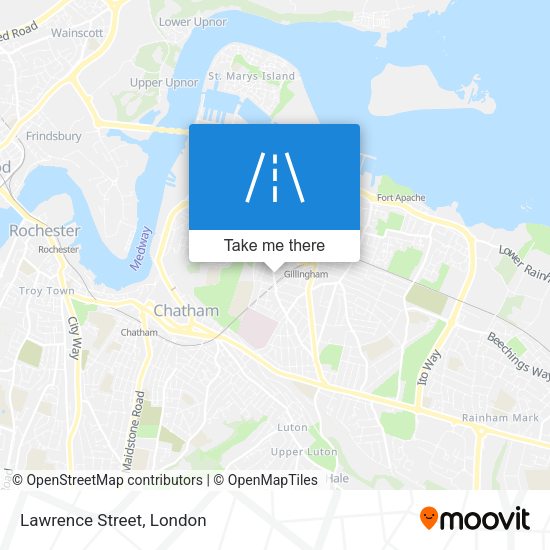 Lawrence Street map