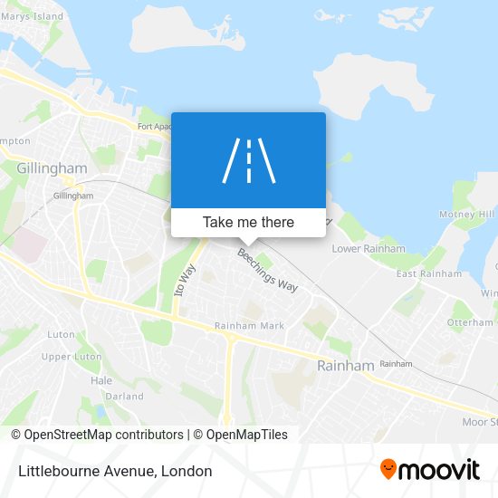 Littlebourne Avenue map
