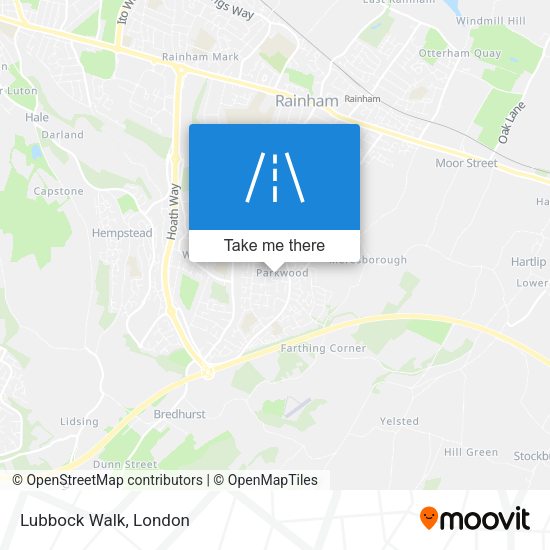 Lubbock Walk map