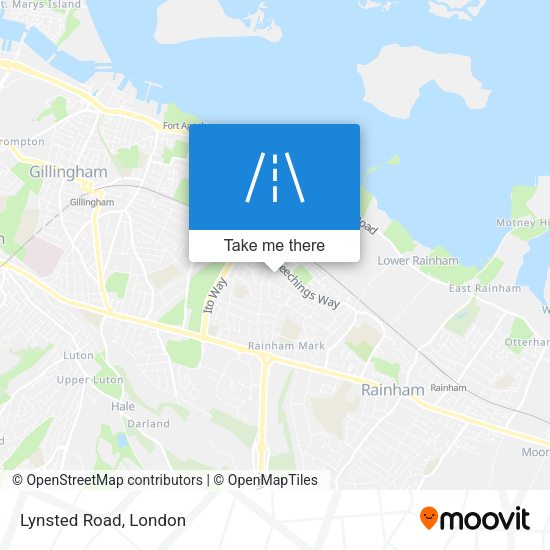 Lynsted Road map