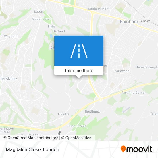 Magdalen Close map