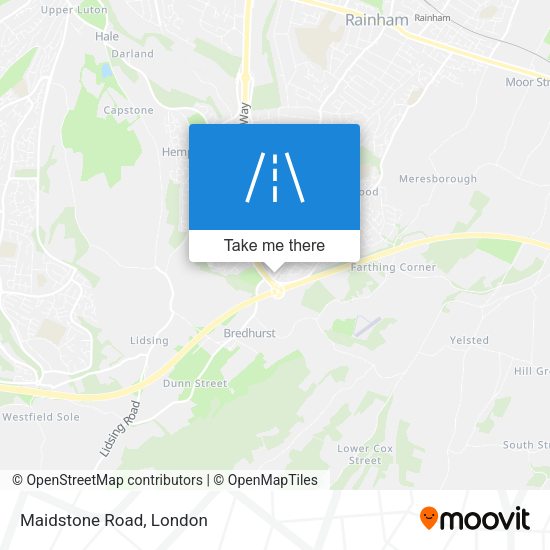Maidstone Road map