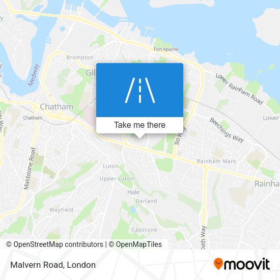 Malvern Road map