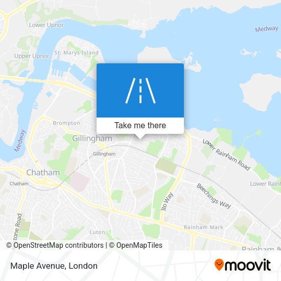 Maple Avenue map