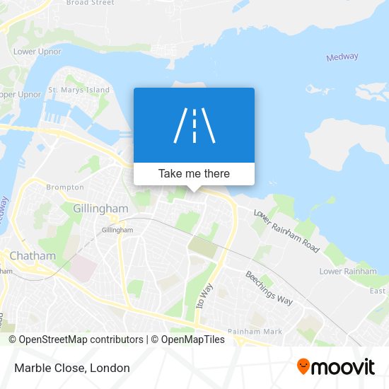 Marble Close map