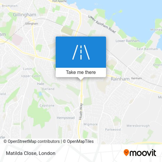Matilda Close map