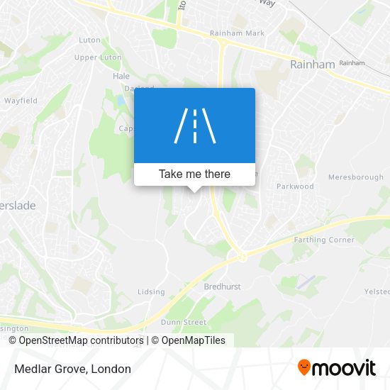 Medlar Grove map