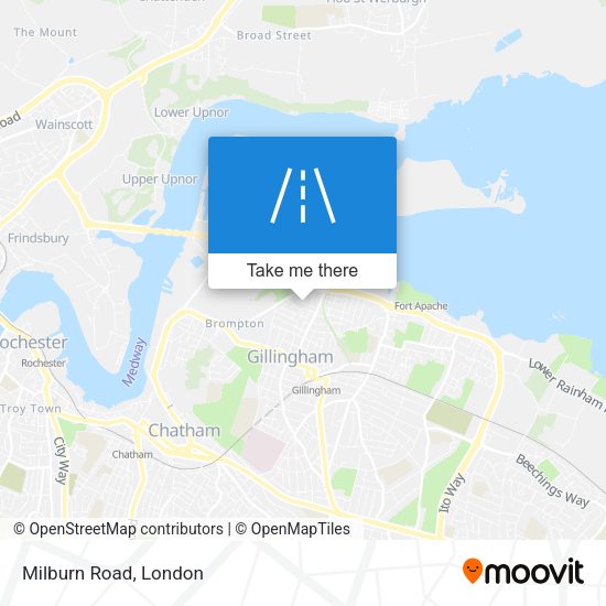 Milburn Road map