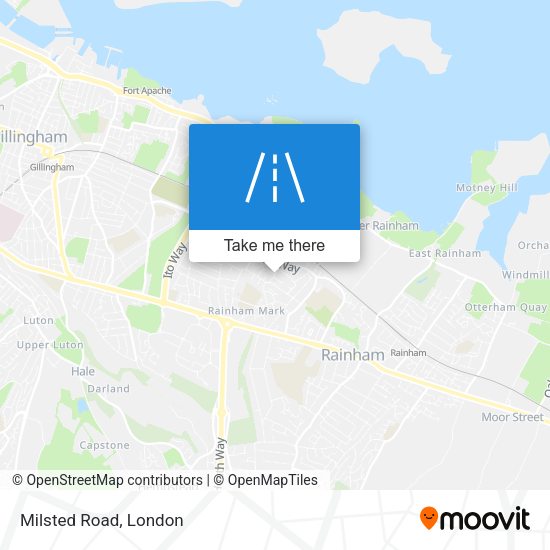 Milsted Road map