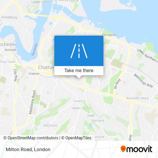 Milton Road map