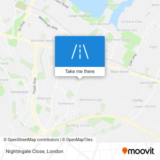 Nightingale Close map
