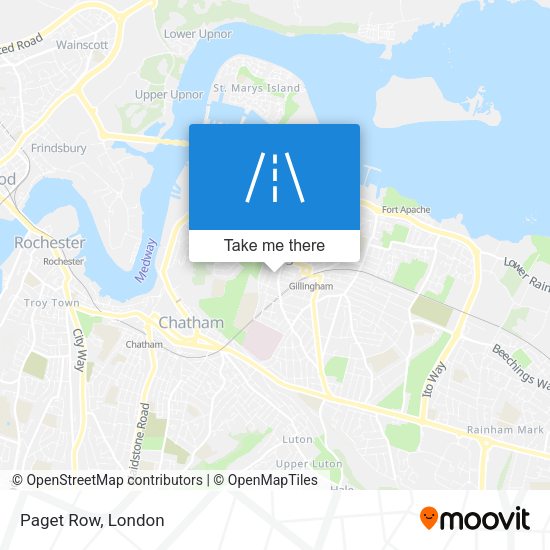 Paget Row map