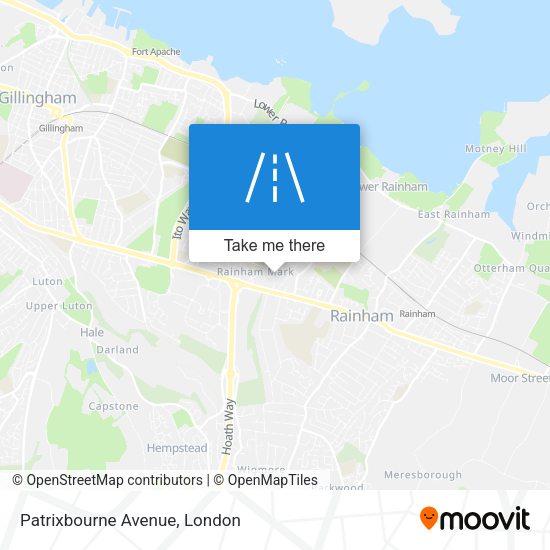 Patrixbourne Avenue map