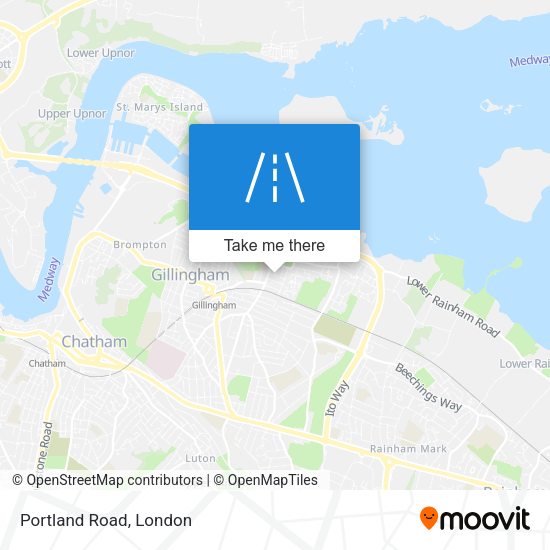 Portland Road map