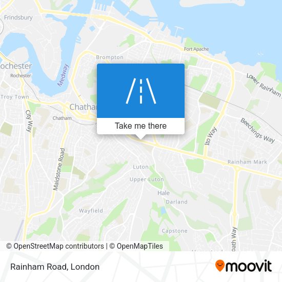 Rainham Road map