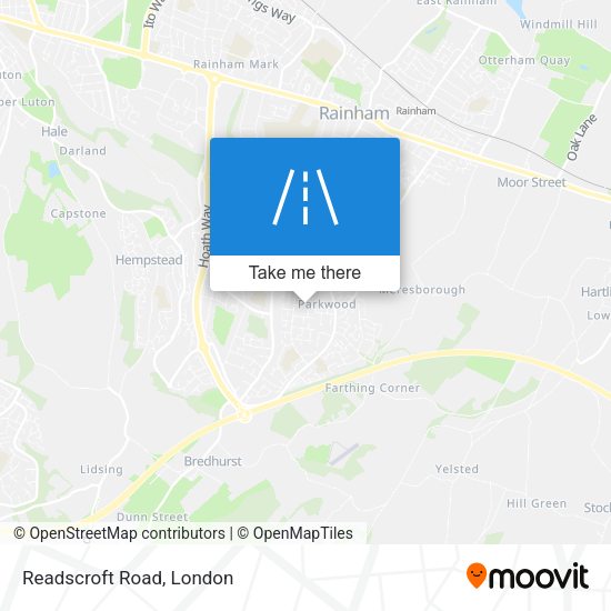 Readscroft Road map