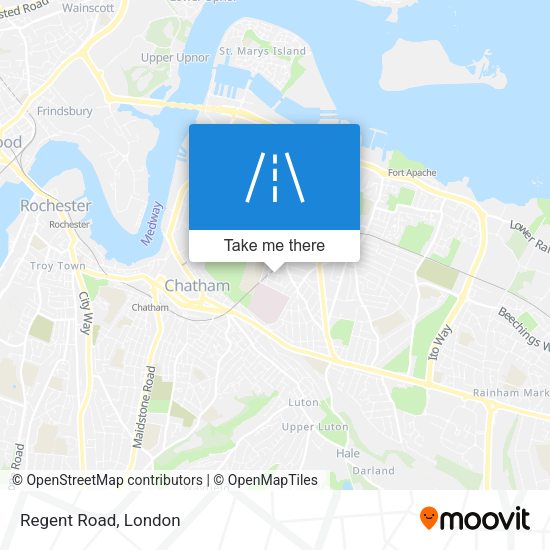 Regent Road map