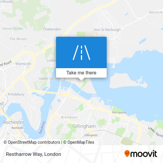 Restharrow Way map
