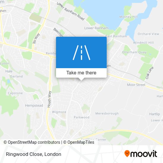 Ringwood Close map