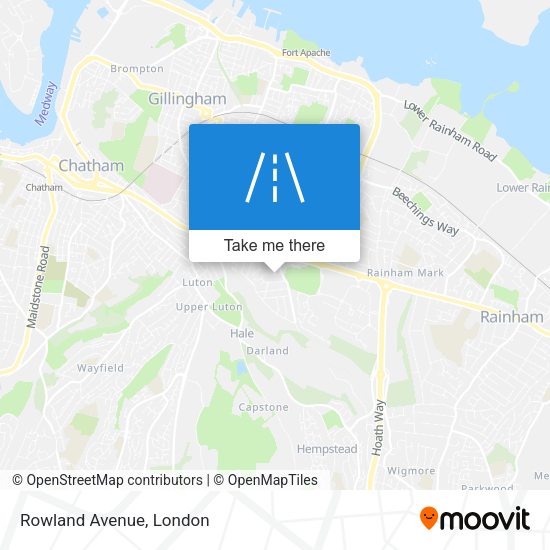Rowland Avenue map