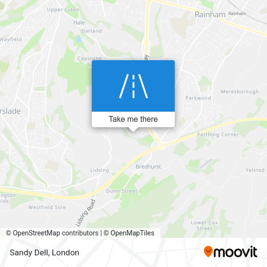 Sandy Dell map
