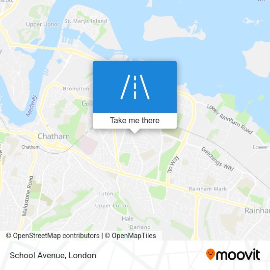 School Avenue map