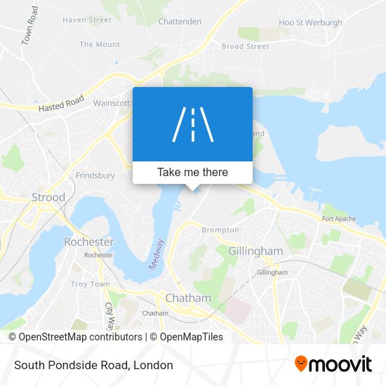 South Pondside Road map
