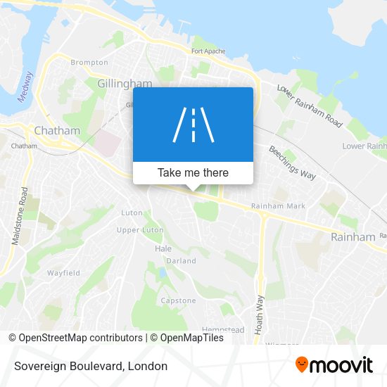 Sovereign Boulevard map