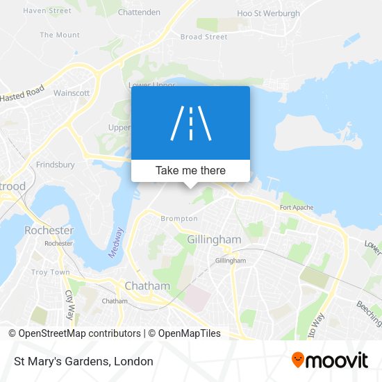 St Mary's Gardens map