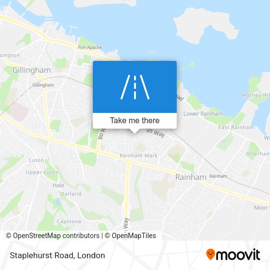 Staplehurst Road map