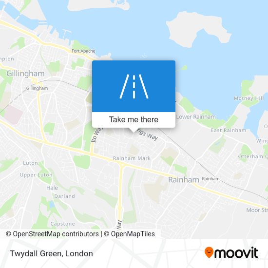 Twydall Green map