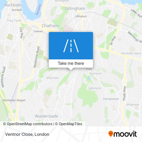 Ventnor Close map