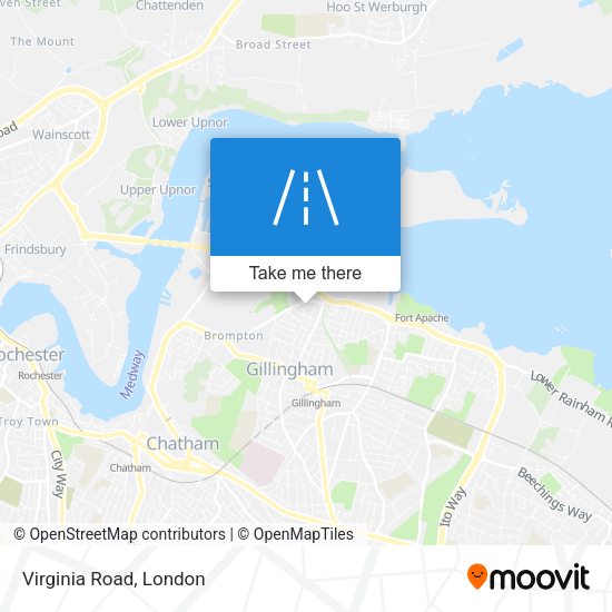 Virginia Road map