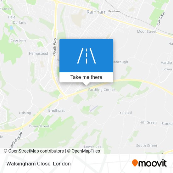 Walsingham Close map