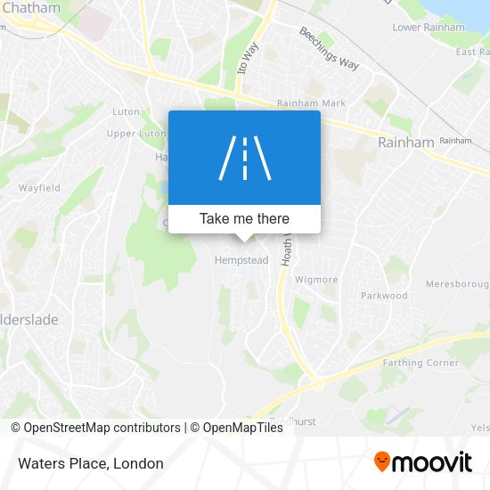 Waters Place map