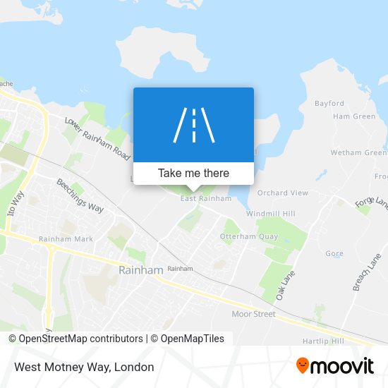 West Motney Way map