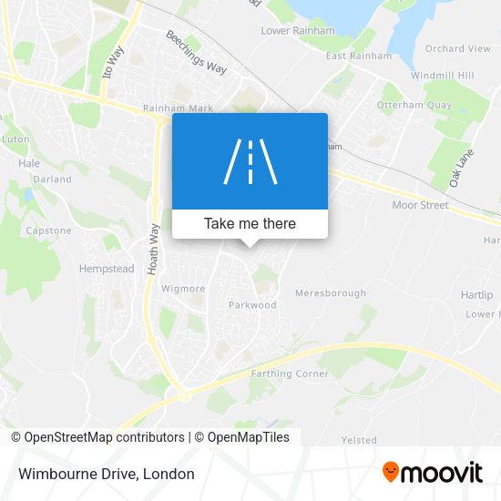 Wimbourne Drive map